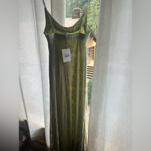 Luxurious Touch Sage Maxi Dress - Picture 4 of 5